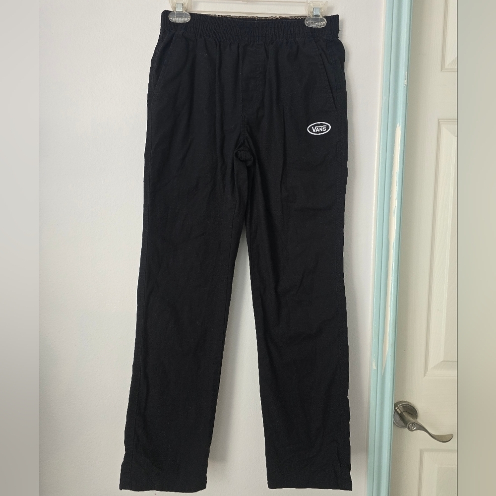 Vans Kids Black Sweatpants Sz L *